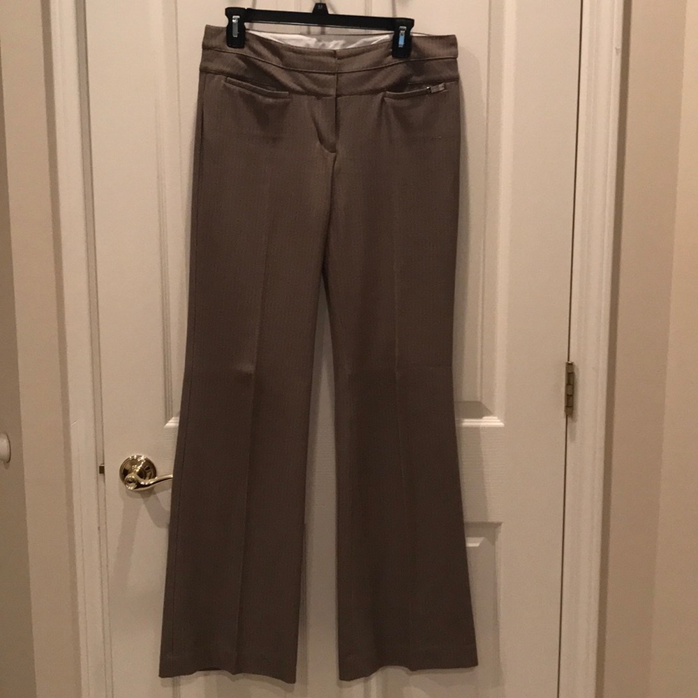 Express Editor Wide waist band pinstriped pants
